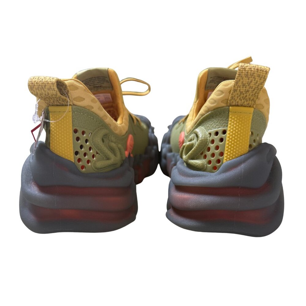 CROCS Two-Tone Olive Green and Mustard Yellow Women's Sneakers - Picture 7 of 10